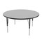 Correll Round Adjustable Height Activity Kids School Table, Melamine Laminate, Gray Granite AM48-RND-15 - alternate 2